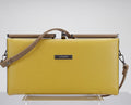 Yellow clutch bag