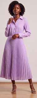 Lilac pleated dress