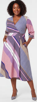 Midi print dress