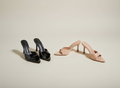 Black nude mules