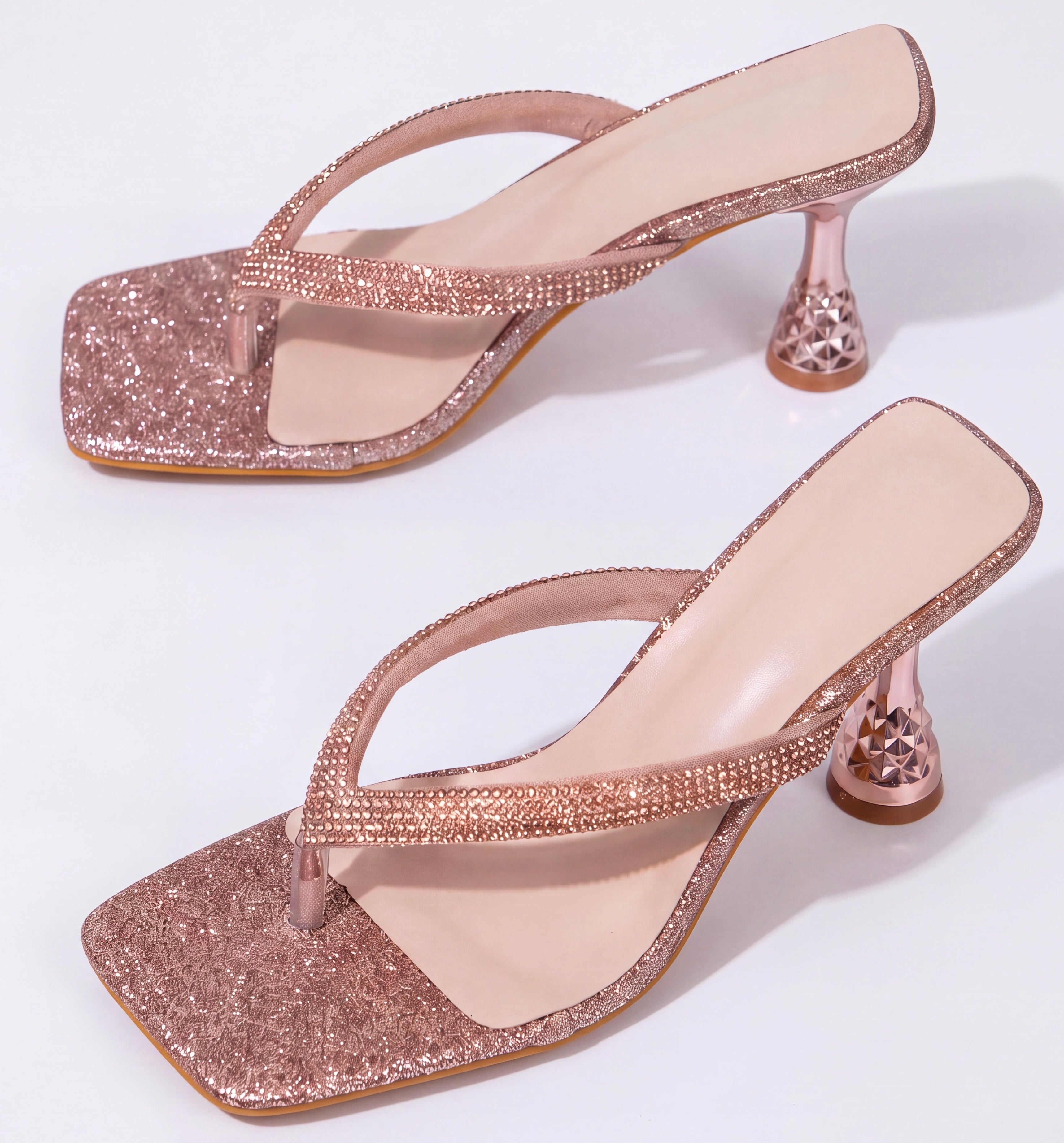 Rose gold heels