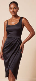 Black wrap dress