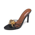 Buckle heeled sandals