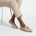 Nude loafers