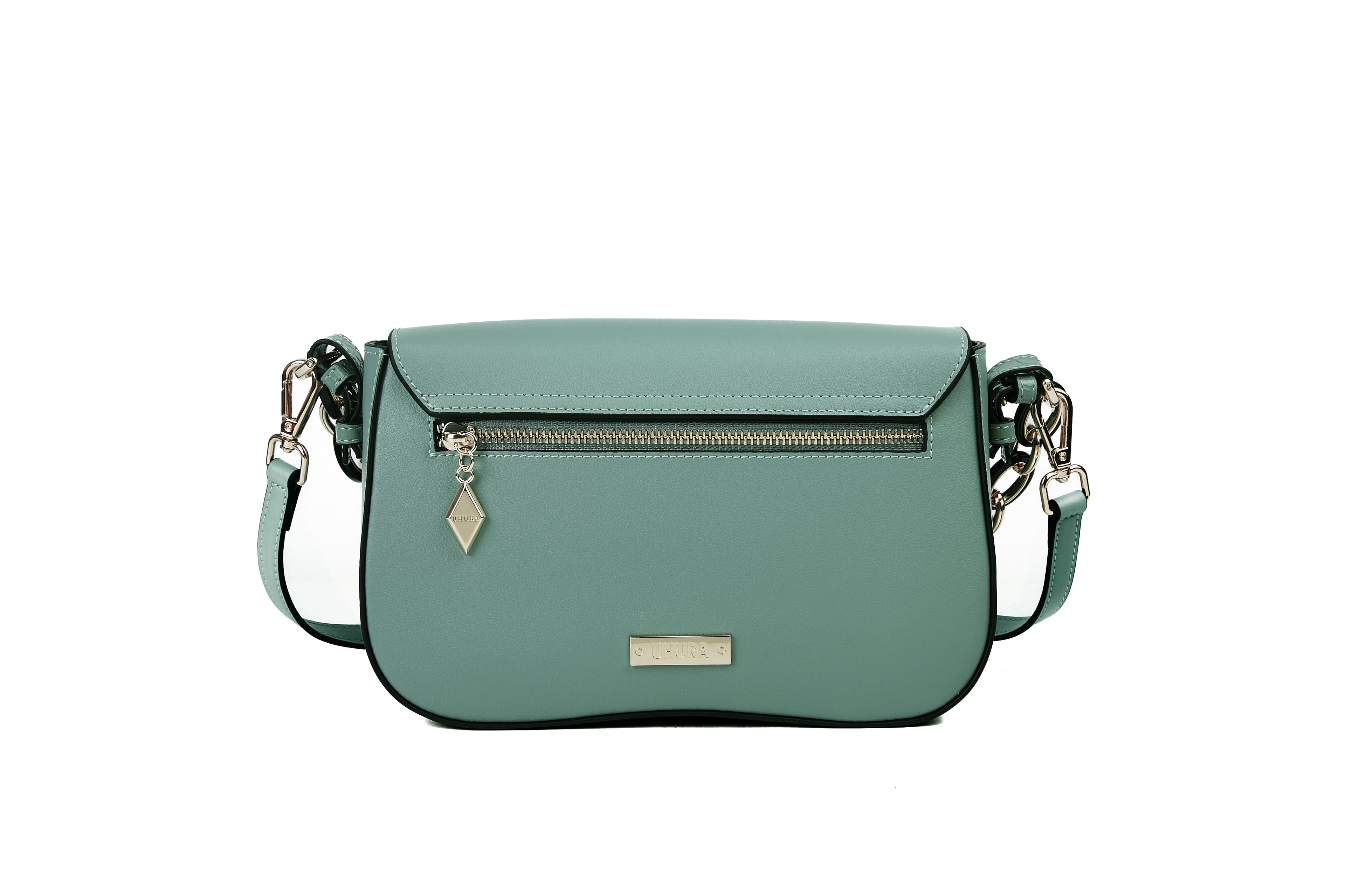 Mint green cross body bag