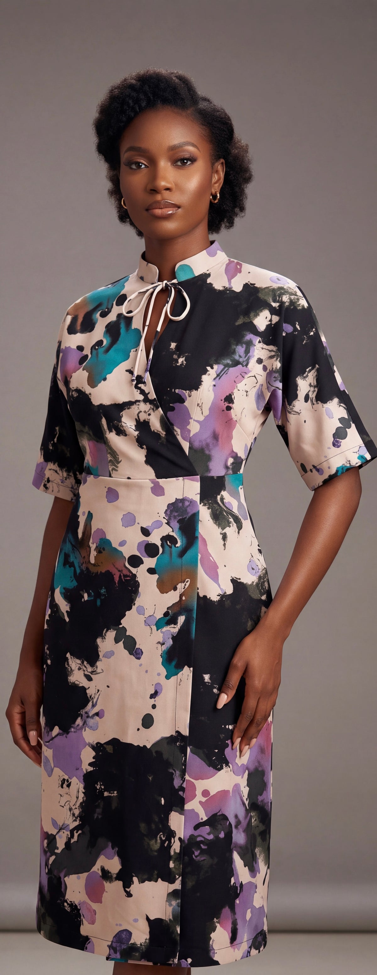 Midi wrap dress