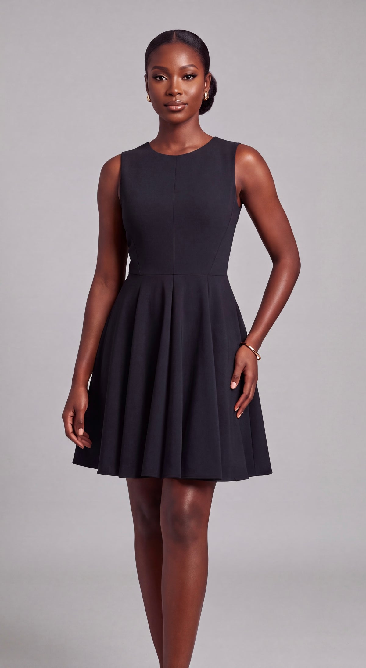 Black skater dress