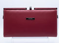Red clutch bag