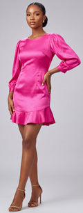 Mini pink dress