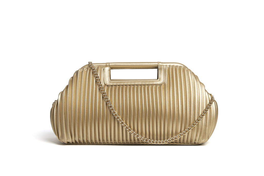 Gold clutch extra large bag