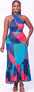 Asymetrical maxi dress