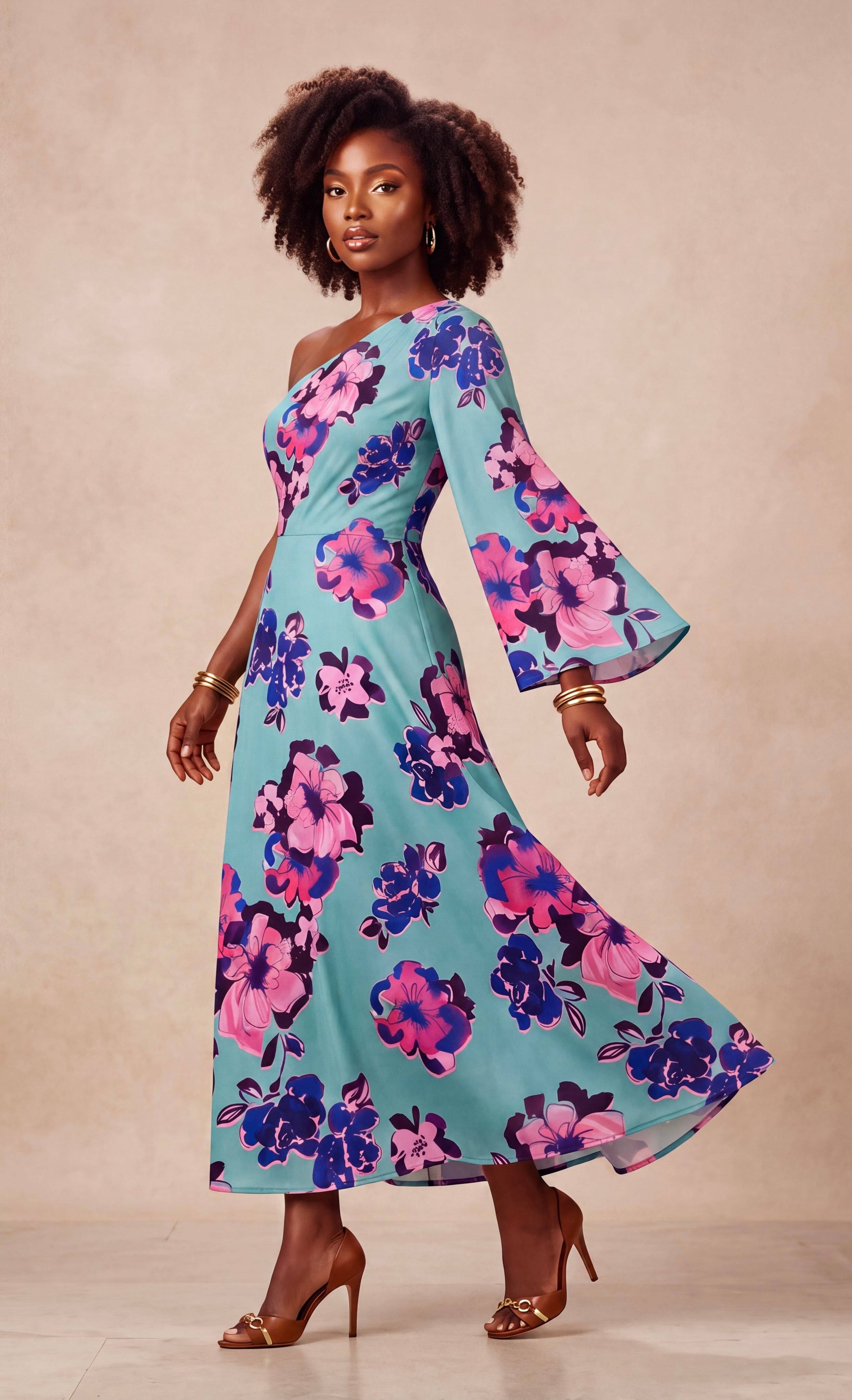 Ine shoulder dress