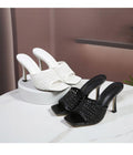 Crochet monochrome heels