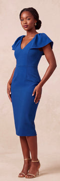 Midi blue midi dress