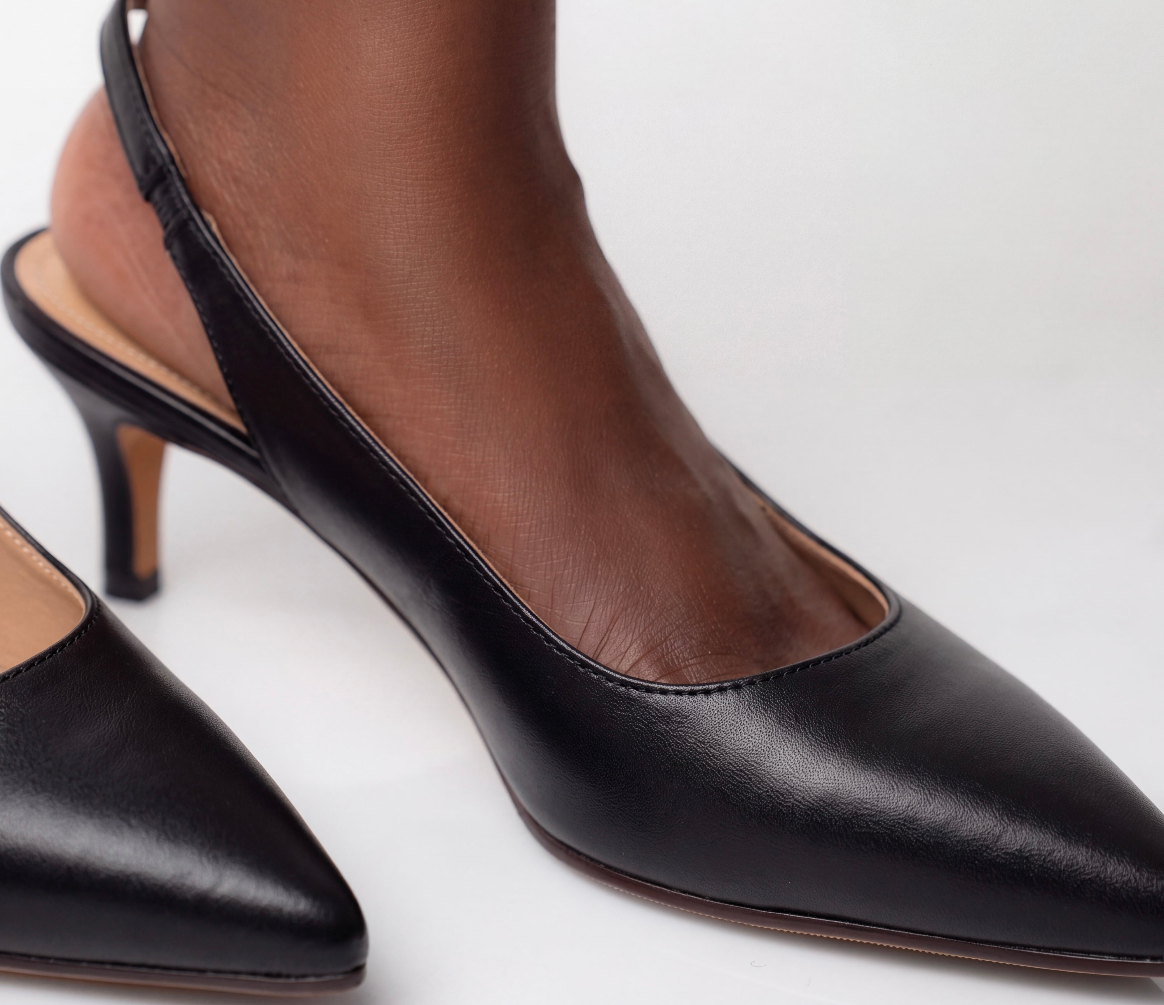 Black court heels