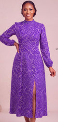 Midi purple dress