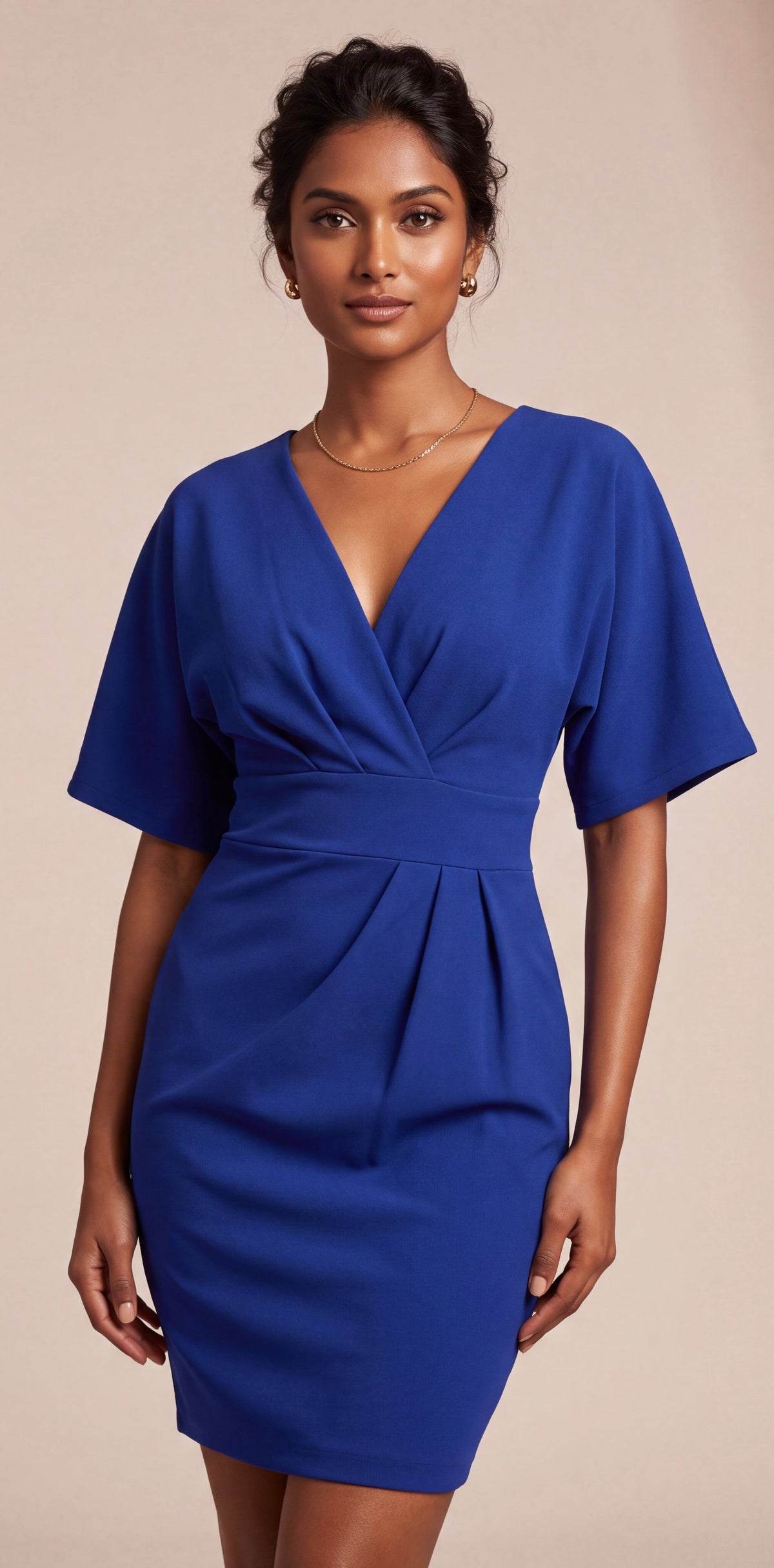 Mini blue dress