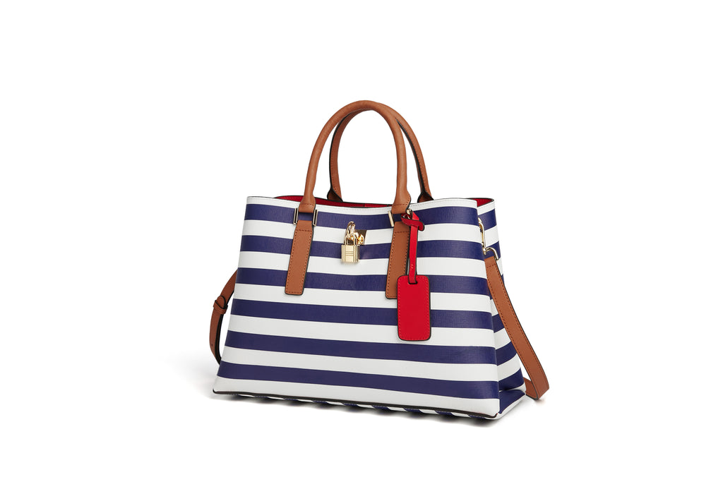 Blue mono chrome medium bag