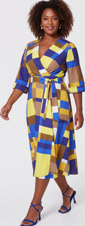 Print midi dress