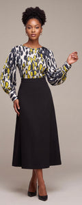 2 in 1 midi dress