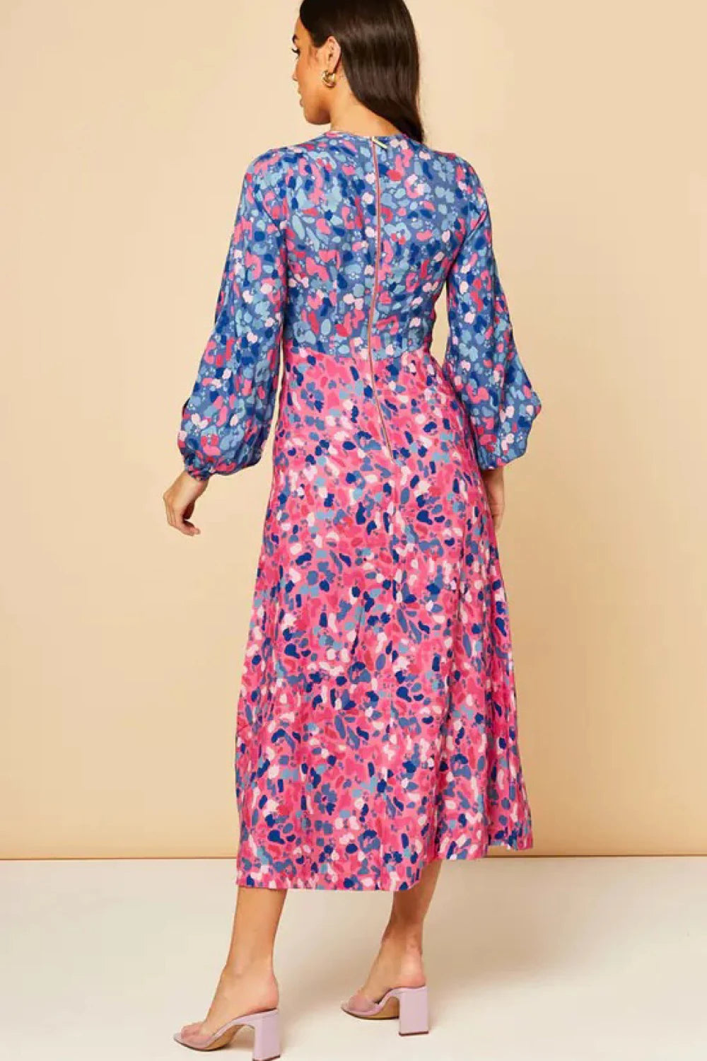 Print midi dress