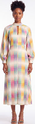 Print midi dress