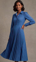 Midi pleated dress