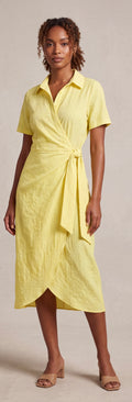 Yello wrap dress