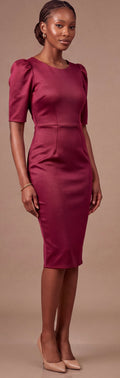 Midi red dress