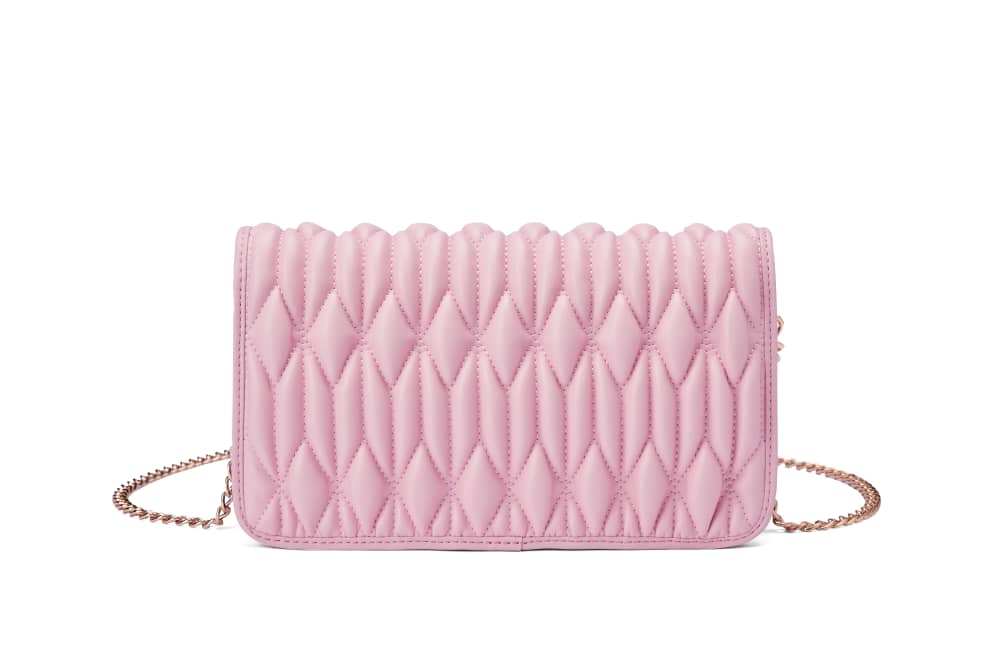 Baby pink Ruched bag