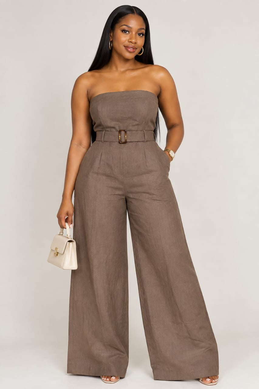 Strapless jumpsuit