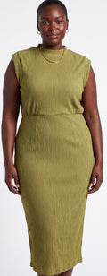 Olive midi dress