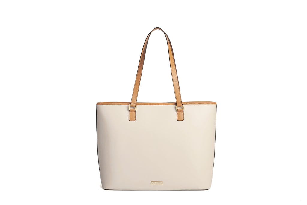 Extra large cream tote bag