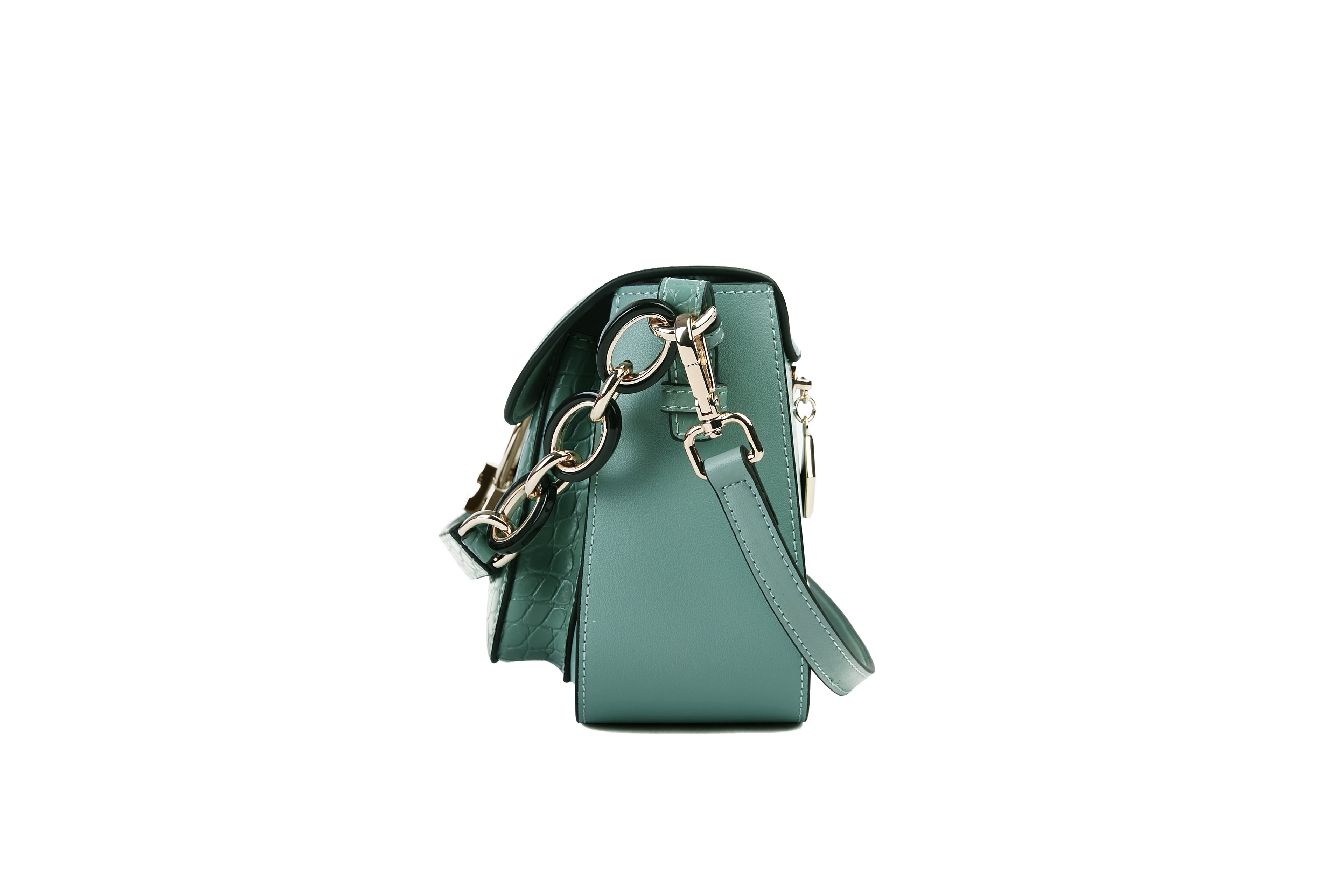 Mint green cross body bag