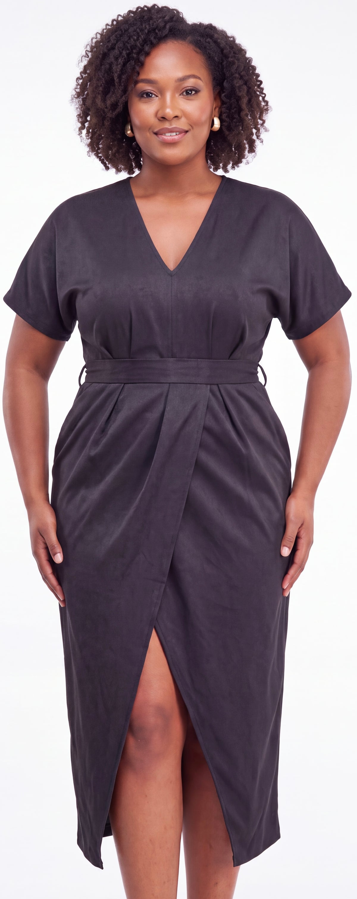 Black velvet dress