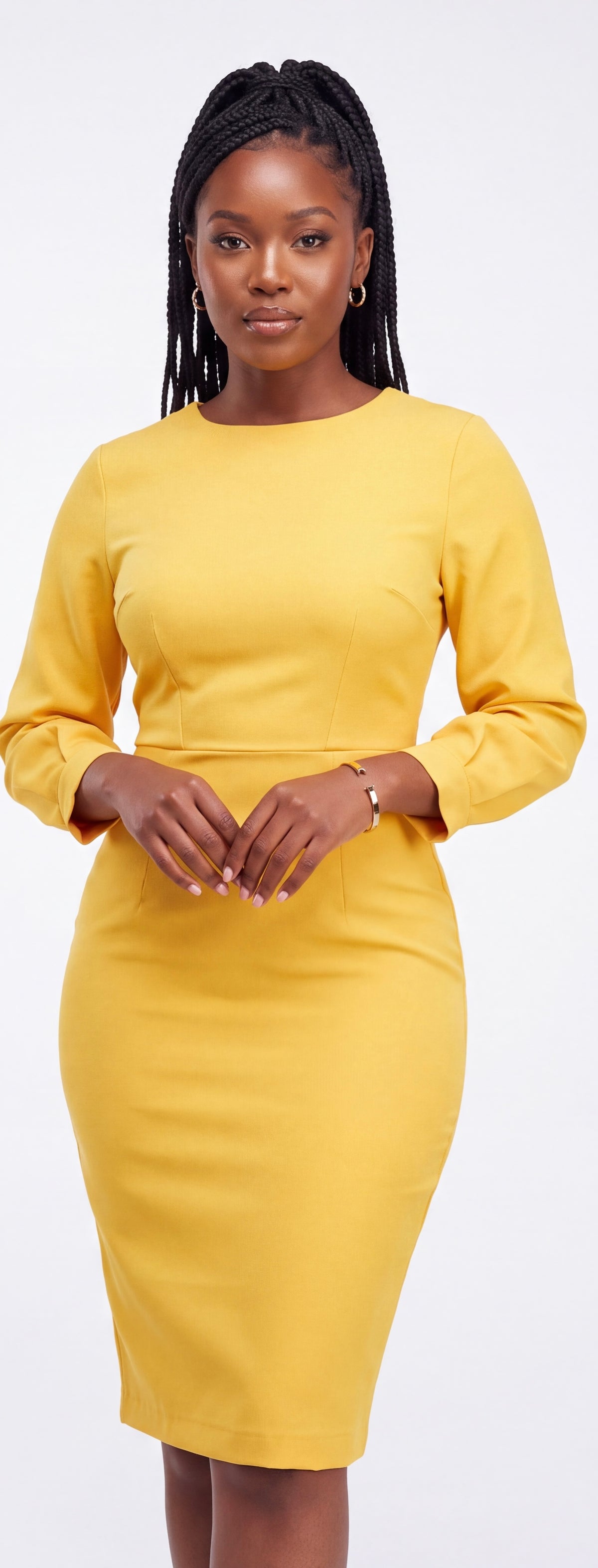Midi yellow dress
