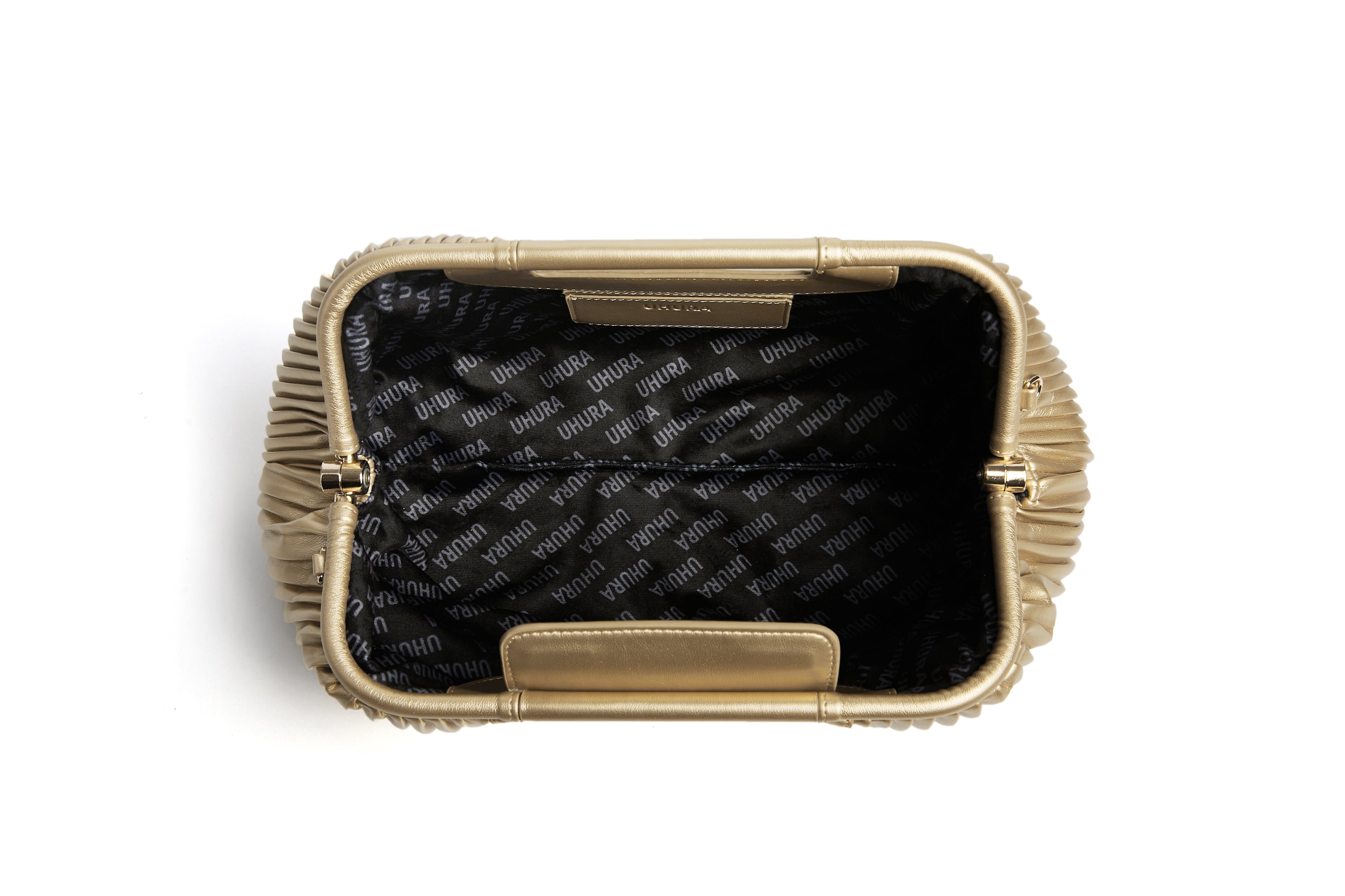 Gold clutch extra large bag