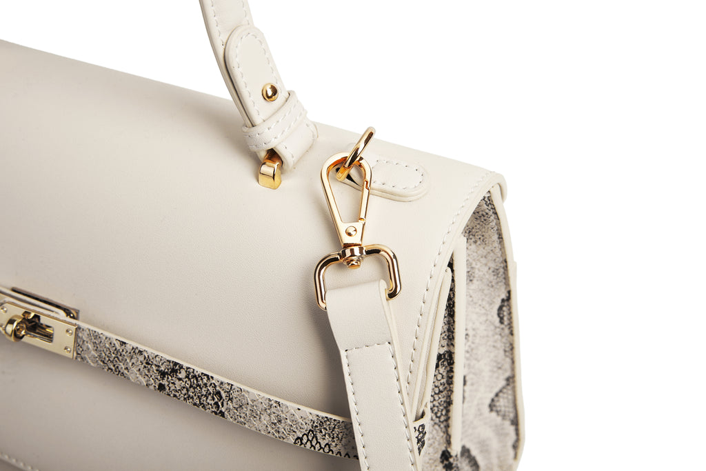 Cream medium size office bag