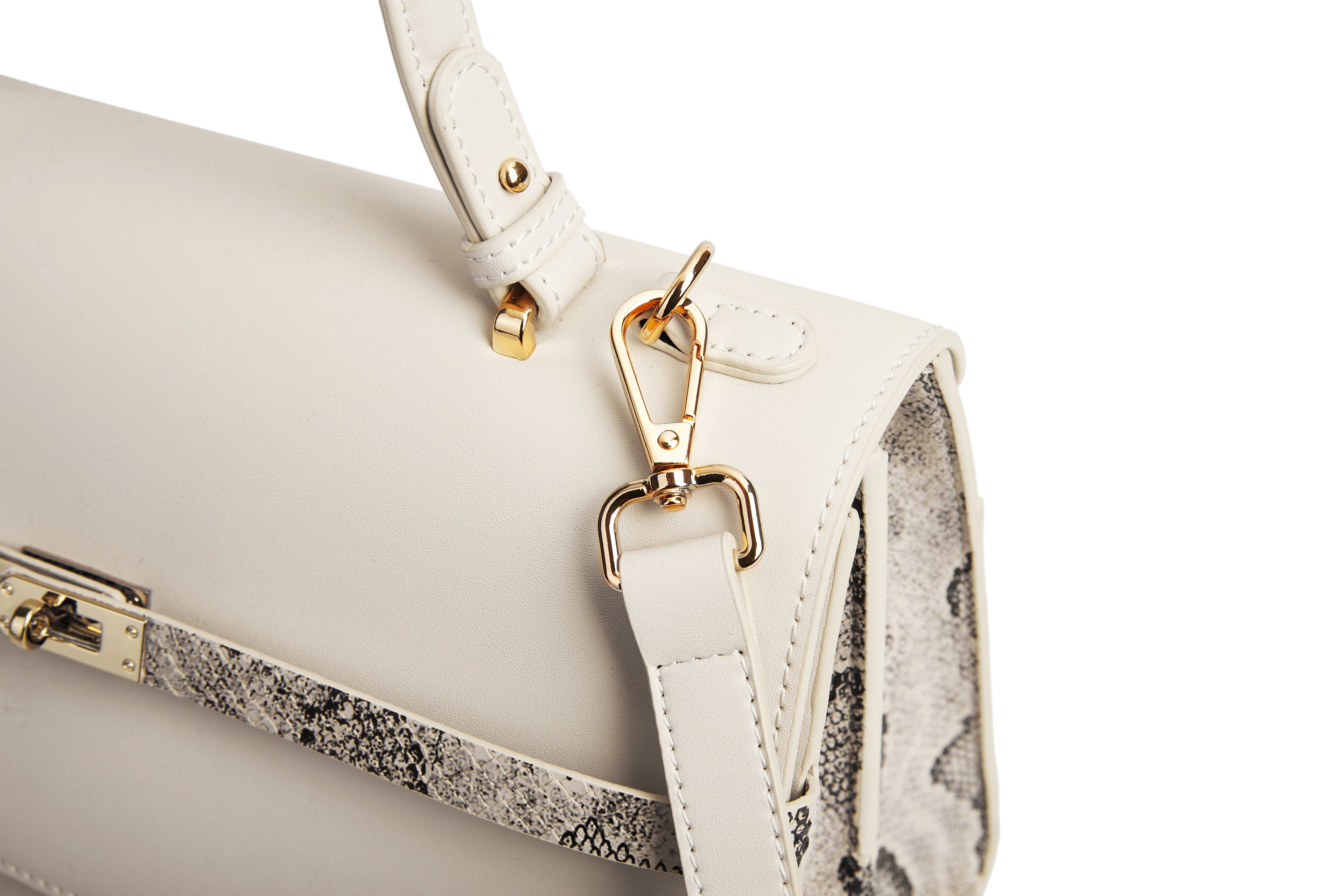 Cream medium size office bag