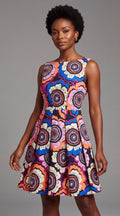 Print skater dress