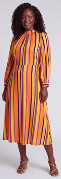 Print midi dress