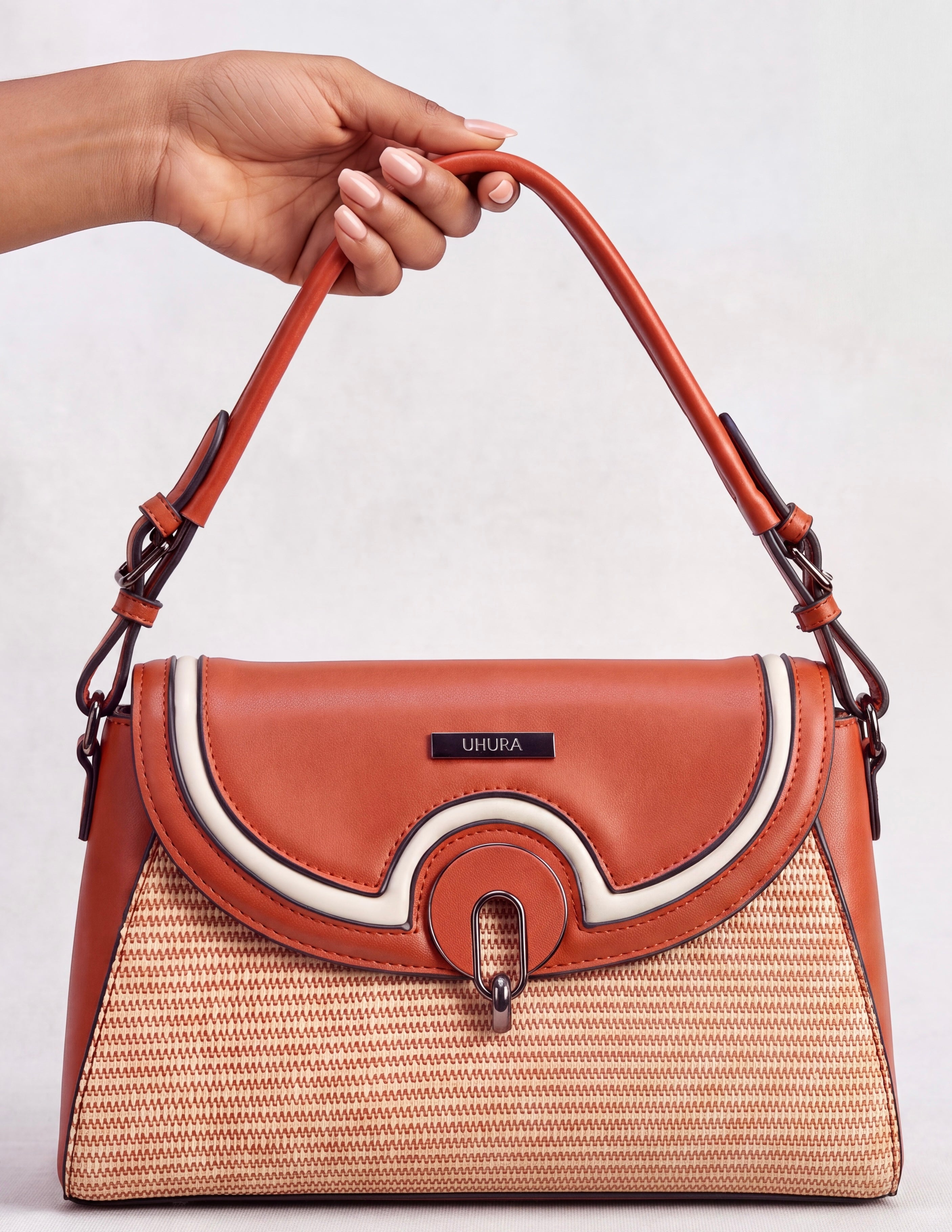Tan office bag
