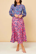 Print midi dress