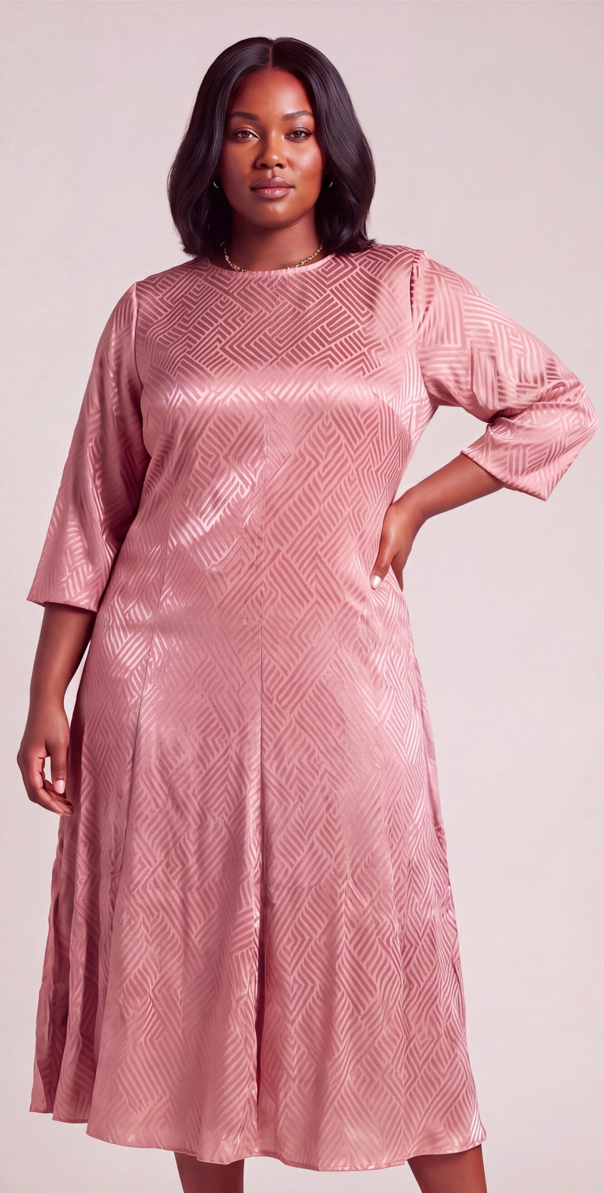 Midi blush dress