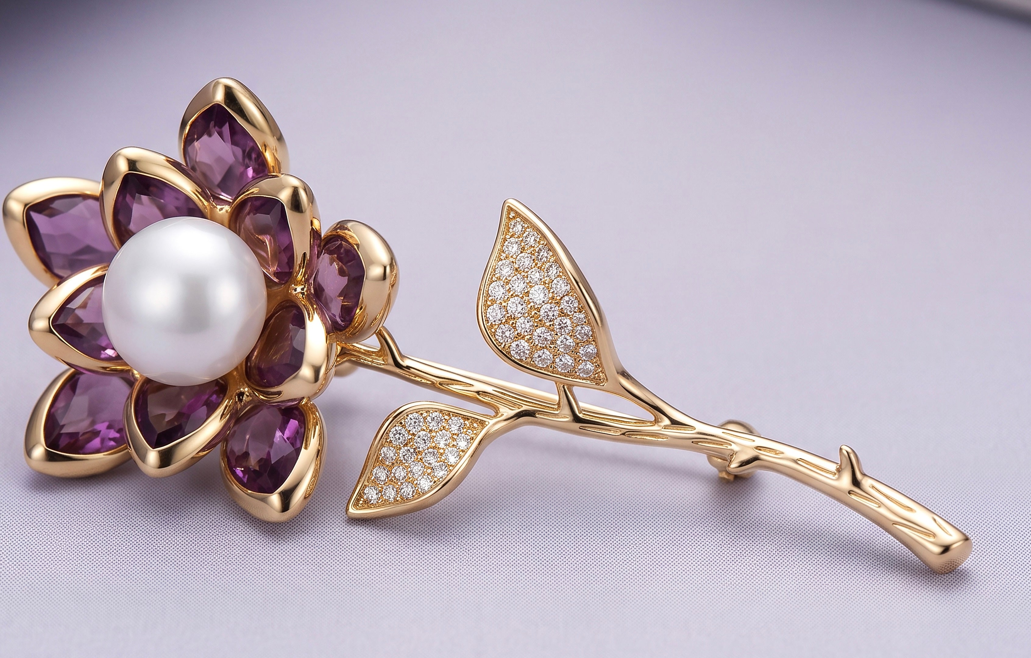 Gold brooch