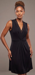 Black twist dress