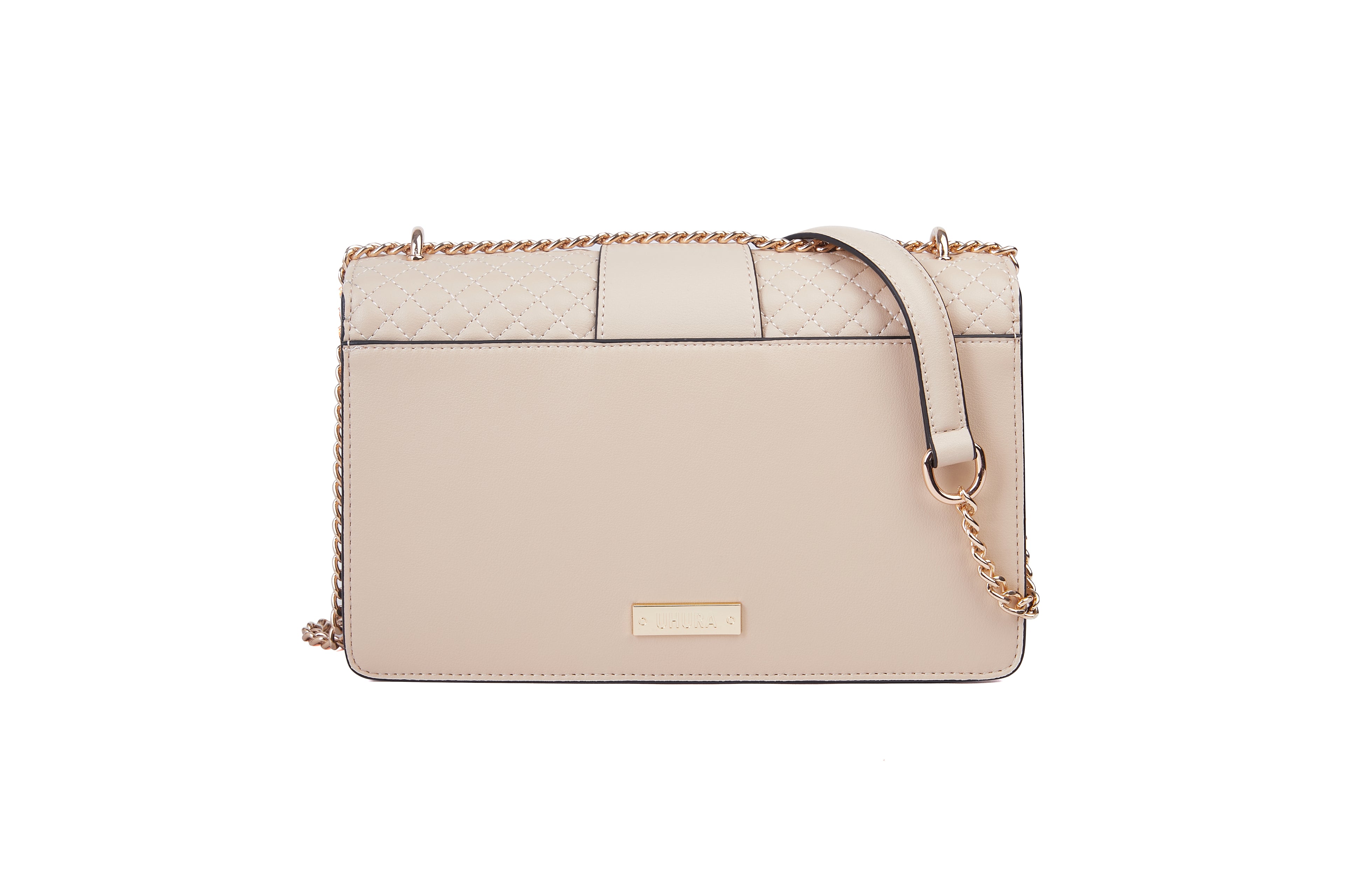 Nude buckle bag