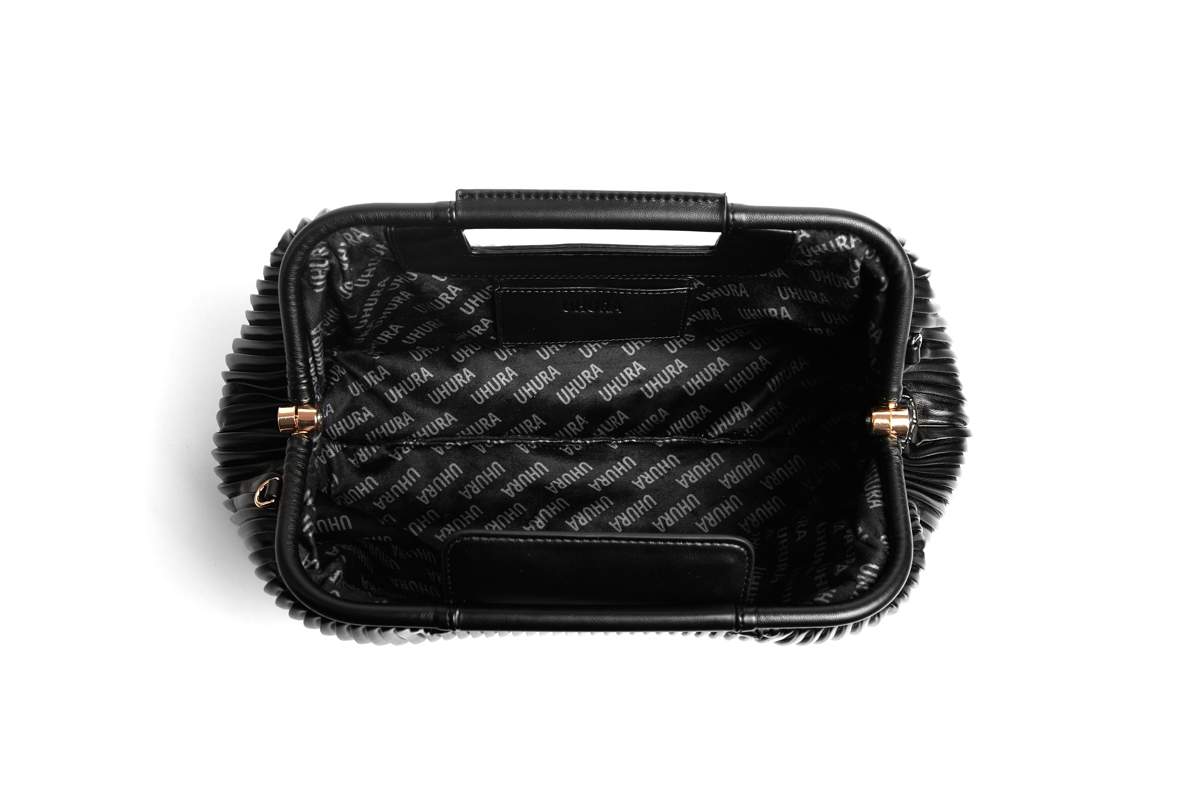 Black clutch large size bag