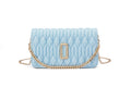 Sky blue ruched bag