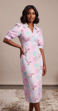 Print midi dress